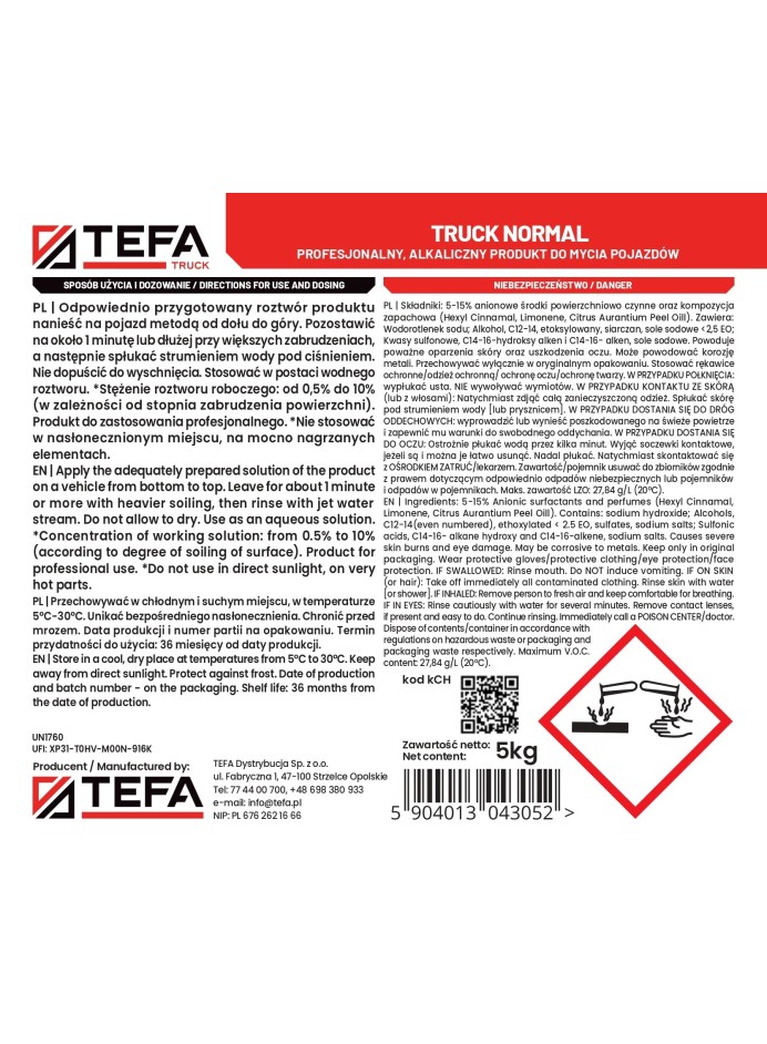 TEFA Truck Normal