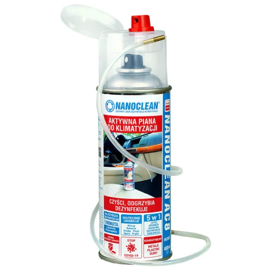 Butelka z zestawem do aplikacji płynu NANOCLEAN AC8 400ml