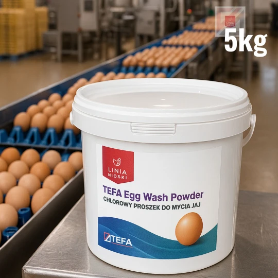 TEFA Egg Wash Powder 5 kg – duże opakowanie chlorowego proszku do mycia jaj linia nioski suplexan