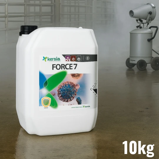 Force 7 10 kg – Profesjonalny środek dezynfekcyjny do ferm i transportu, skuteczny przeciw ASF i H1N1, w plastikowym pojemniku z oryginalną etykietą