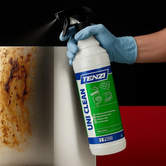Tenzi Uni Clean 1L, uniwersalny środek do czyszczenia powierzchni twardych, usuwa tłuste zabrudzenia, antyalergiczny.