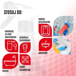 Zastosowanie płynu do sanitariów CLINEX W3 Active SHIELD.