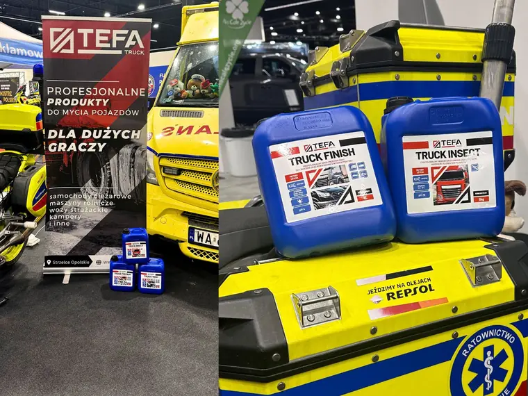 TEFA Truck — Truck Finish i Truck Insect przy wozie ratowniczym